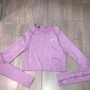 Gymshark baby pink crop top